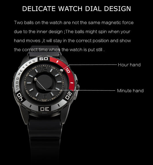 Reloj de Tecnología Magnética con Cuerpo Metálico Negro - Image 16
