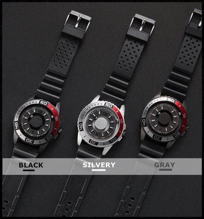 Reloj de Tecnología Magnética con Cuerpo Metálico Negro - Image 19