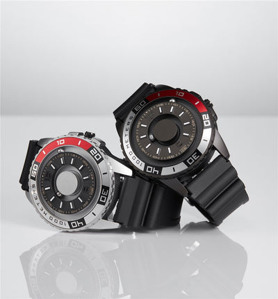 Reloj de Tecnología Magnética con Cuerpo Metálico Negro - Image 21