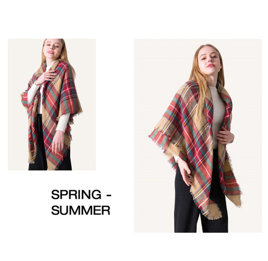 Chal Doble Cara Reversible para Mujer - Abrigo Versátil Otoño Invierno Talla Grande - Image 53