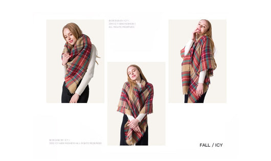Chal Doble Cara Reversible para Mujer - Abrigo Versátil Otoño Invierno Talla Grande - Image 55