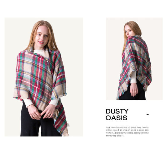 Chal Doble Cara Reversible para Mujer - Abrigo Versátil Otoño Invierno Talla Grande - Image 61