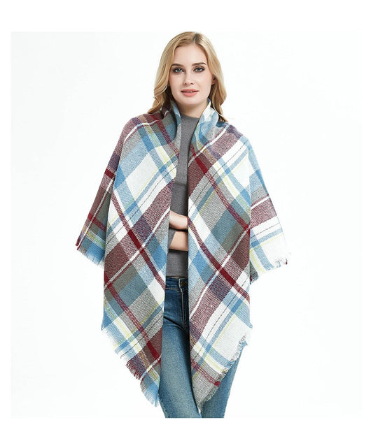 Chal Doble Cara Reversible para Mujer - Abrigo Versátil Otoño Invierno Talla Grande - Image 63