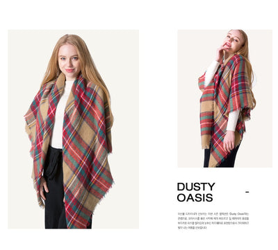Chal Doble Cara Reversible para Mujer - Abrigo Versátil Otoño Invierno Talla Grande - Image 65