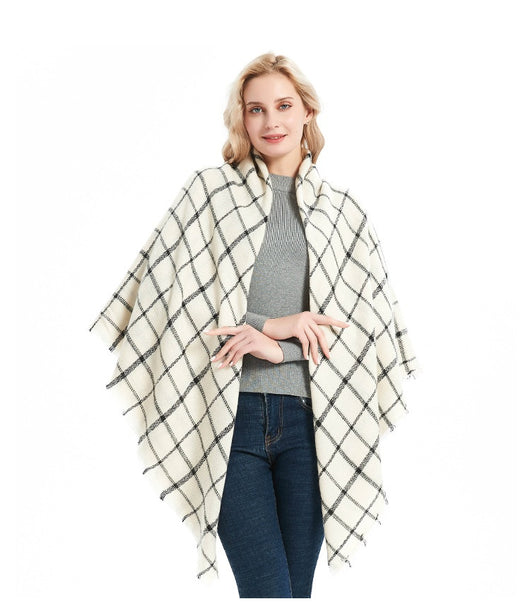 Chal Doble Cara Reversible para Mujer - Abrigo Versátil Otoño Invierno Talla Grande - Image 68