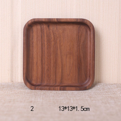 Plato Rectangular de Nogal Negro Estilo Japonés - Image 17