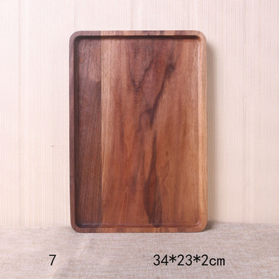 Plato Rectangular de Nogal Negro Estilo Japonés - Image 21