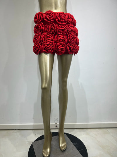 Shorts Ajustados Rose Flower para Chica - Image 21