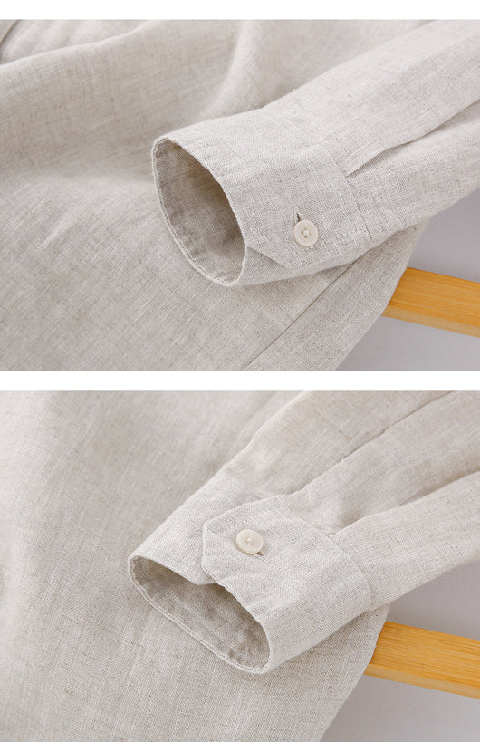 Camisa de Lino para Hombre Primavera Verano - Image 14