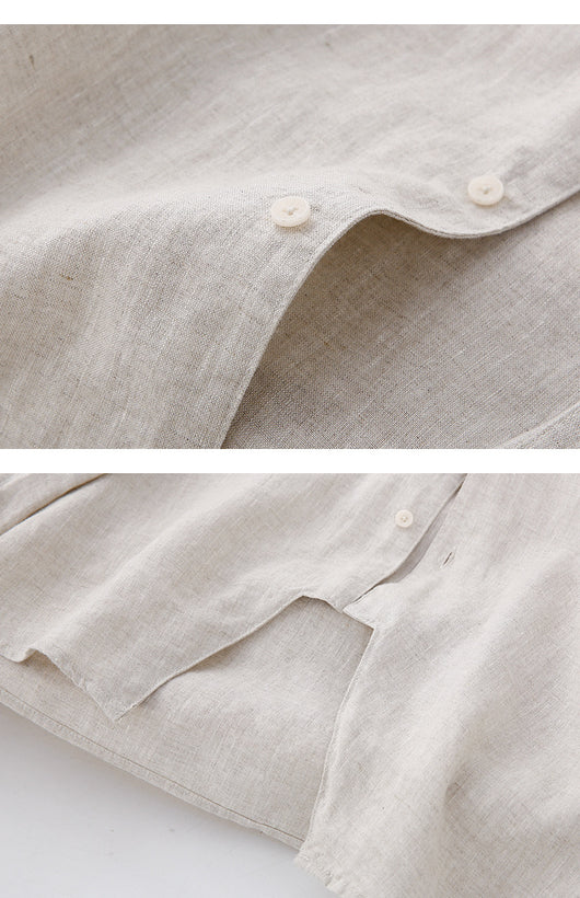 Camisa de Lino para Hombre Primavera Verano - Image 15