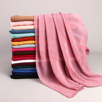 Pañuelo Plisado de Algodón Twill para Mujer - Versátil y Elegante - Image 33