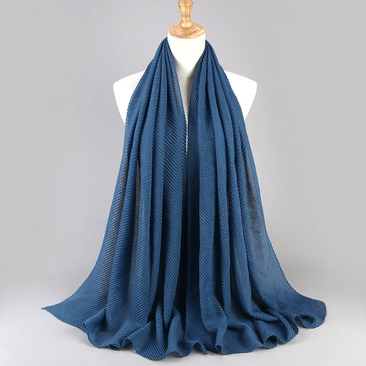 Pañuelo Plisado de Algodón Twill para Mujer - Versátil y Elegante - Image 36