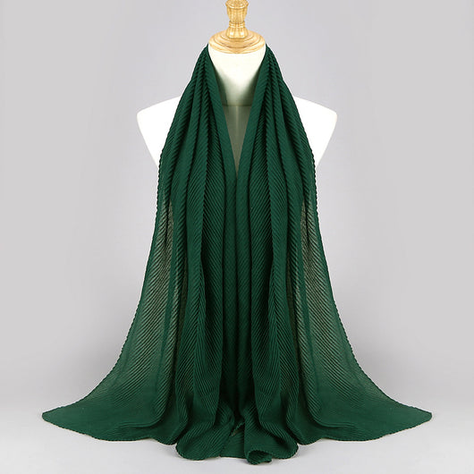 Pañuelo Plisado de Algodón Twill para Mujer - Versátil y Elegante - Image 37