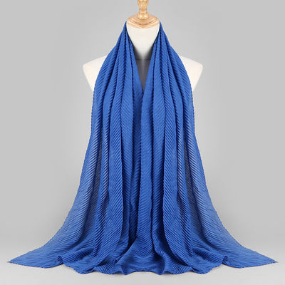 Pañuelo Plisado de Algodón Twill para Mujer - Versátil y Elegante - Image 38