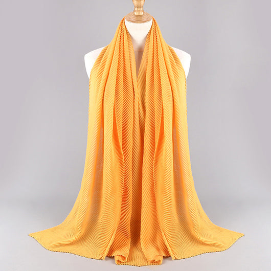 Pañuelo Plisado de Algodón Twill para Mujer - Versátil y Elegante - Image 40