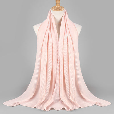 Pañuelo Plisado de Algodón Twill para Mujer - Versátil y Elegante - Image 44