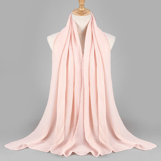 Pañuelo Plisado de Algodón Twill para Mujer - Versátil y Elegante - Image 44