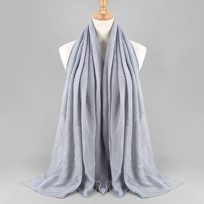 Pañuelo Plisado de Algodón Twill para Mujer - Versátil y Elegante - Image 50