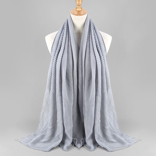 Pañuelo Plisado de Algodón Twill para Mujer - Versátil y Elegante - Image 50