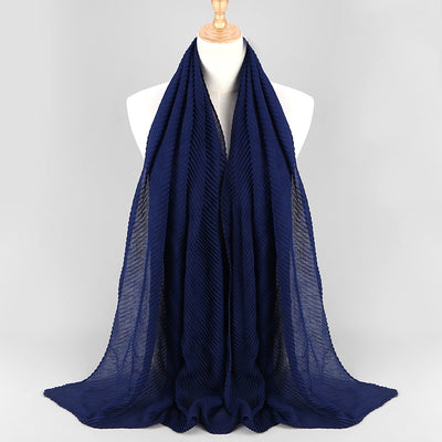 Pañuelo Plisado de Algodón Twill para Mujer - Versátil y Elegante - Image 53