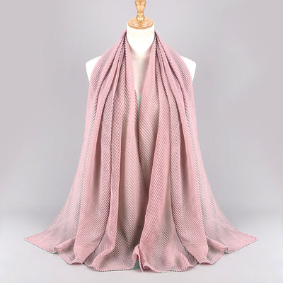 Pañuelo Plisado de Algodón Twill para Mujer - Versátil y Elegante - Image 55