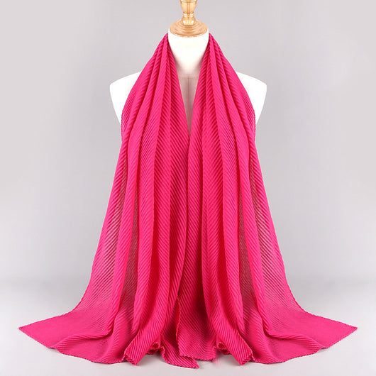 Pañuelo Plisado de Algodón Twill para Mujer - Versátil y Elegante - Image 56