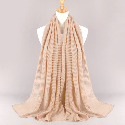 Pañuelo Plisado de Algodón Twill para Mujer - Versátil y Elegante - Image 57