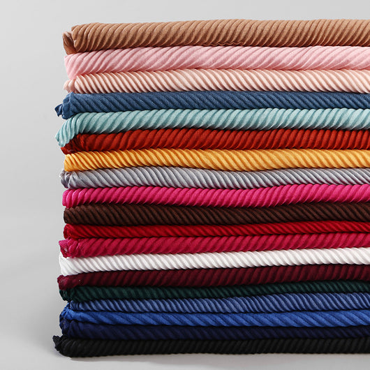 Pañuelo Plisado de Algodón Twill para Mujer - Versátil y Elegante - Image 58