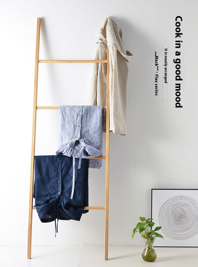 Camisa Suelta de Lino para Hombre con Capucha y Color Sólido - Image 14
