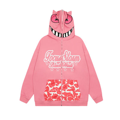 Sudadera con Capucha y Cierre Enmascarado para Hombre - Image 23