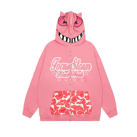 Sudadera con Capucha y Cierre Enmascarado para Hombre - Image 23