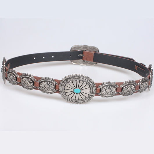 Cinturón Retro Ancho para Mujer con Accesorios Denim - Image 10