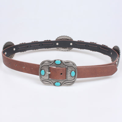 Cinturón Retro Ancho para Mujer con Accesorios Denim - Image 12
