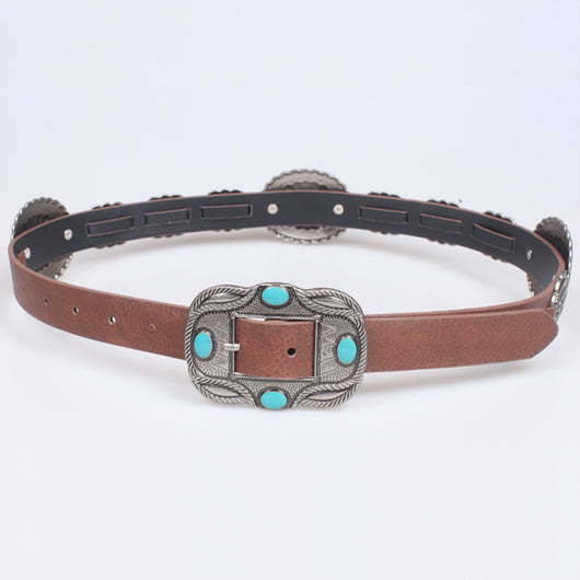 Cinturón Retro Ancho para Mujer con Accesorios Denim - Image 12
