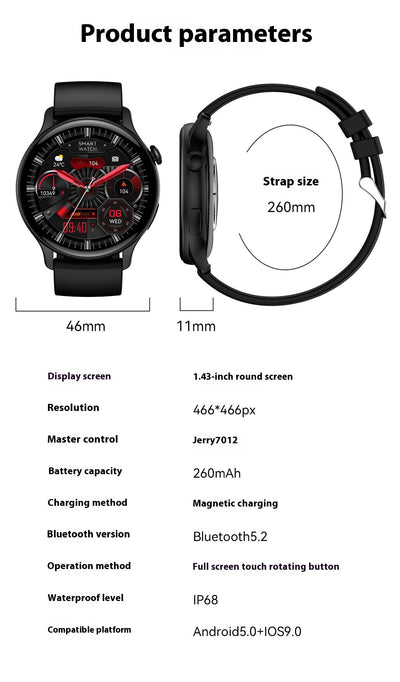 Reloj Inteligente con Pantalla Grande Ultra Nítida y Monitor de Frecuencia Cardíaca - Image 7