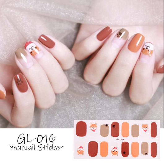 Stickers de Uñas Efecto Ojo de Gato con Detalles Dorados - Image 58