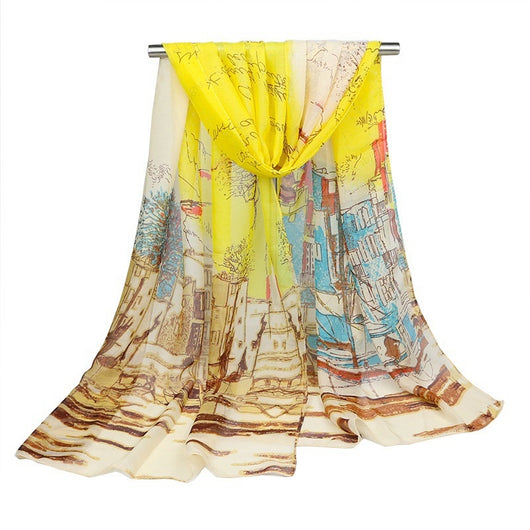 Pañuelo de Seda con Estampado Óleo Náutico - Image 16