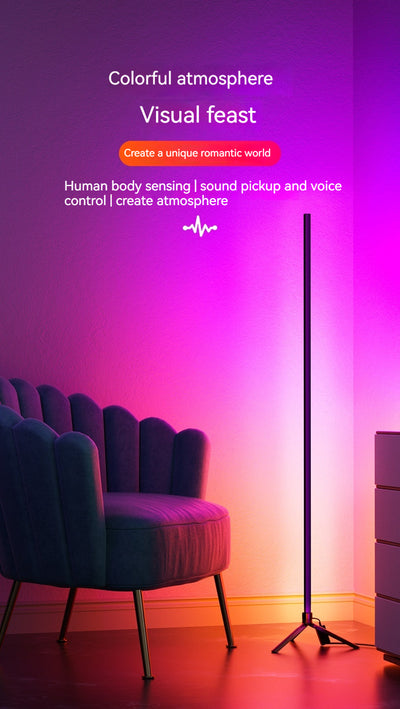 Lámpara LED Inteligente de Rincón con Control por Voz para Sala de Estar - Image 8