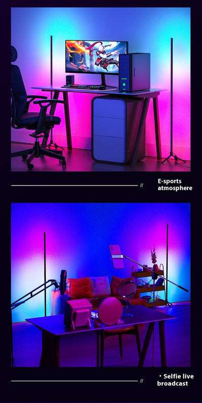 Lámpara LED Inteligente de Rincón con Control por Voz para Sala de Estar - Image 9