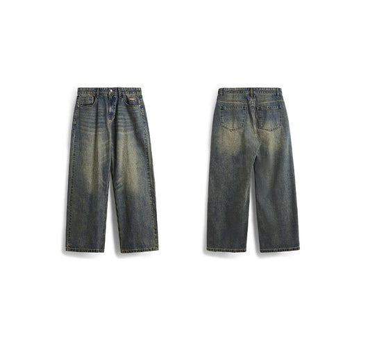 Pantalones Vaqueros Rectos Baggy con Detalles Vintage y Efecto Gastado - Image 19