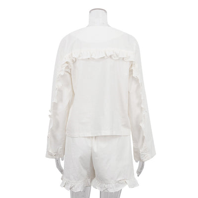 Conjunto de Dos Piezas: Camisa Suelta de Manga Larga y Shorts Casual - Image 24
