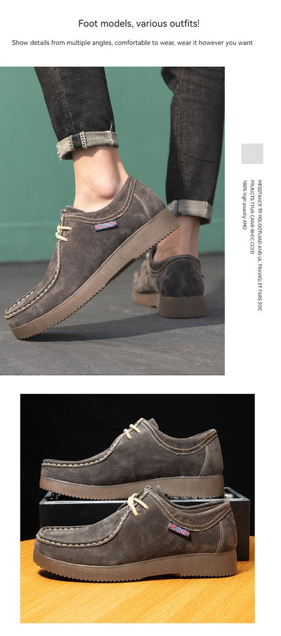 Tenis de Cuero Casual Coreano Estilo Británico - Sneakers Versátiles para Hombre - Image 29