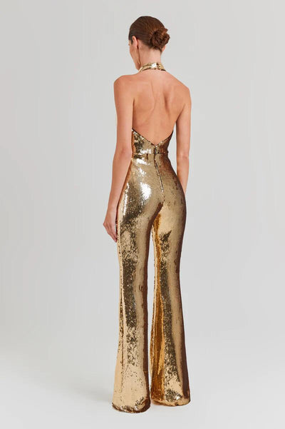 Jumpsuit Elegante sin Espalda con Lentejuelas para Mujer - Image 14