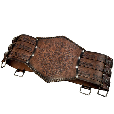 Cinturón Ancho Estilo Vikingo Nórdico con Relieve - Image 32