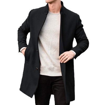 Abrigo de Lana Gruesa para Hombre - Otoño e Invierno - Image 15