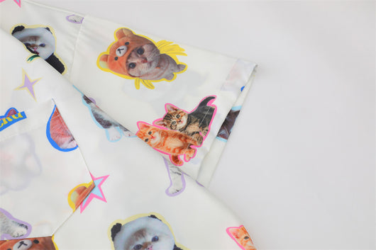 Camisa Estampada con Diseño Gatito para Hombre - Image 18