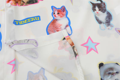Camisa Estampada con Diseño Gatito para Hombre - Image 26