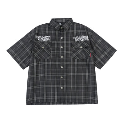 Camisa de Manga Corta con Letras Bordadas para Hombre - Image 39