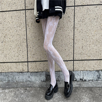 Medias de Malla Fina HANAFUJI - Pantyhose Sedoso Negro - Image 15