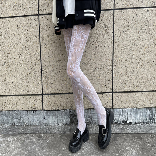 Medias de Malla Fina HANAFUJI - Pantyhose Sedoso Negro - Image 15
